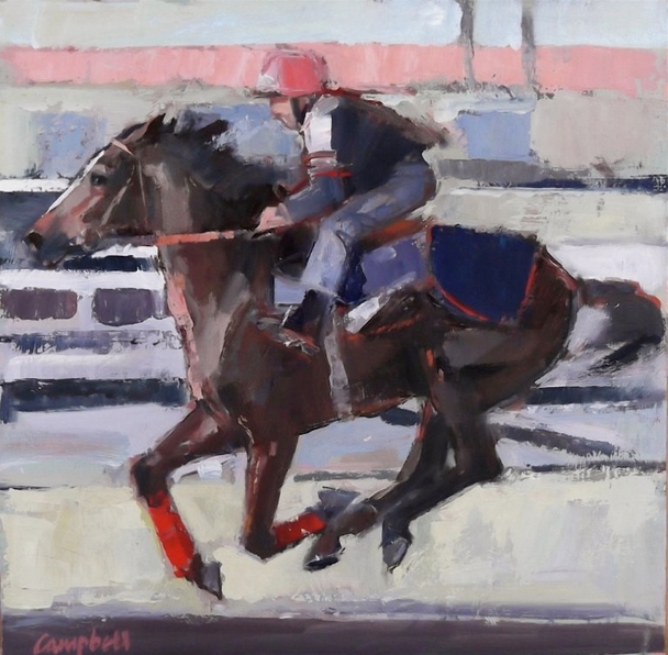 Morning Gallop at the Track 